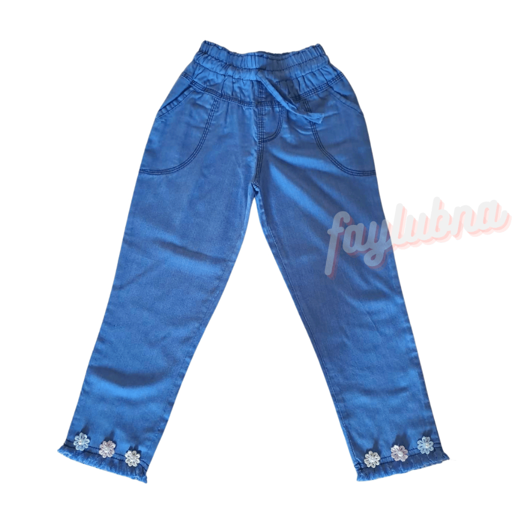 BAGGY PANTS สําหรับกางเกงยีนส์ 4-16 YEARS / GIRLS JEANS / GIRLS JEANS / CHILDRENS JEANS / CHILDRENS 
