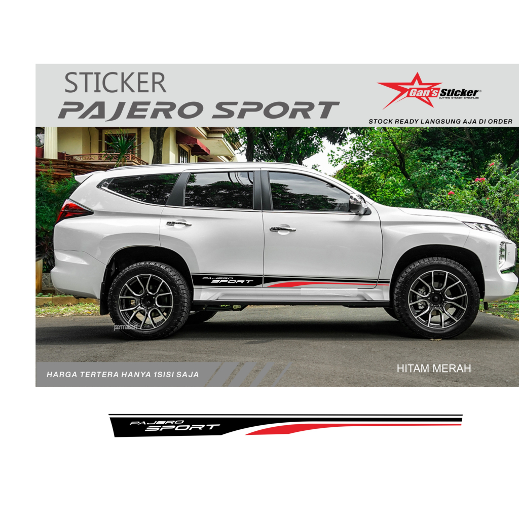 สติ๊กเกอร์ Pajero Sport 2022 อุปกรณ์เสริม Pajero Sport