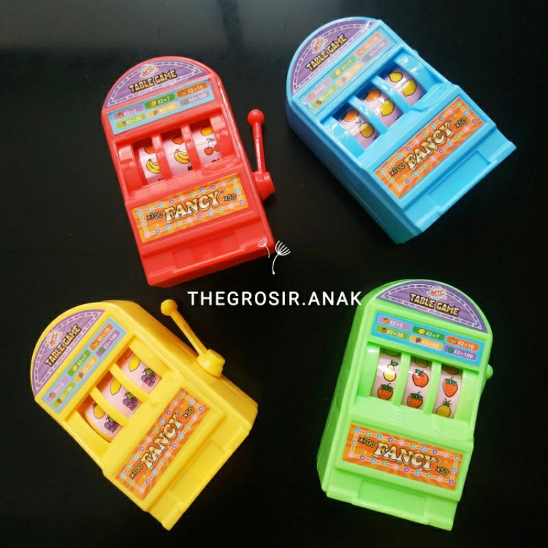 MESIN TGA Mini Lucky Game Jackpot 777 RANDOM Color Slot Machine Toy