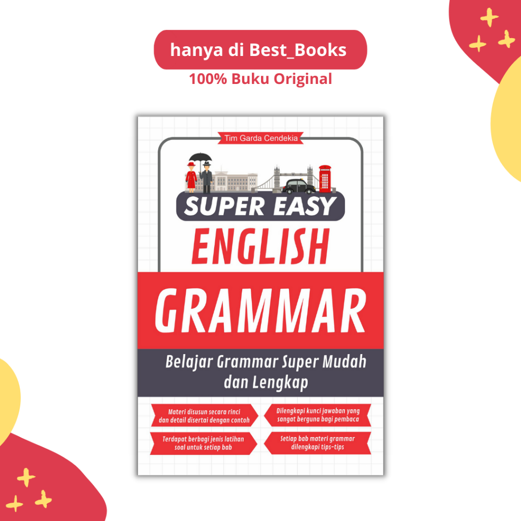 GRAMMAR ENGLISH BOOK / SUPER EASY ENGLISH GRAMMAR / / GARDA CENDEKIA