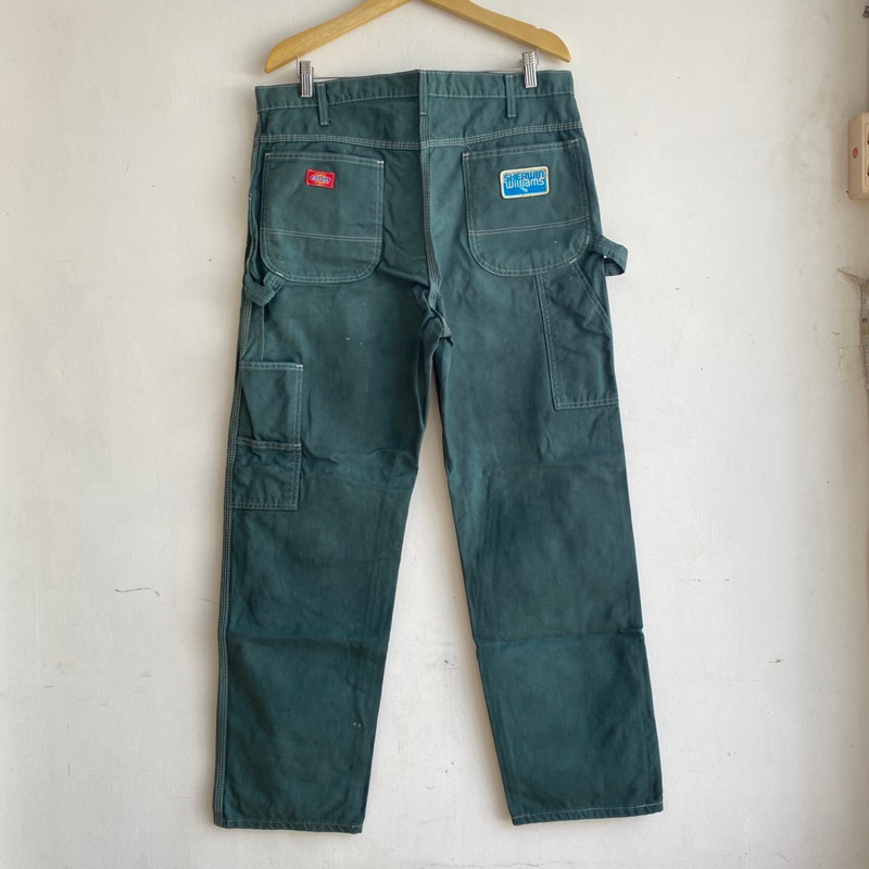 Dickies x SHERWIN WILLIAMS HUNTER GREEN CARPENTER กางเกงขายาว ดิกกี้ ของแท้ ดิกกี้ส์ กางเกงขายาว ดีกีนี่ ตัวที่สอง กางเกงดิกกี้ ตัวที่สอง