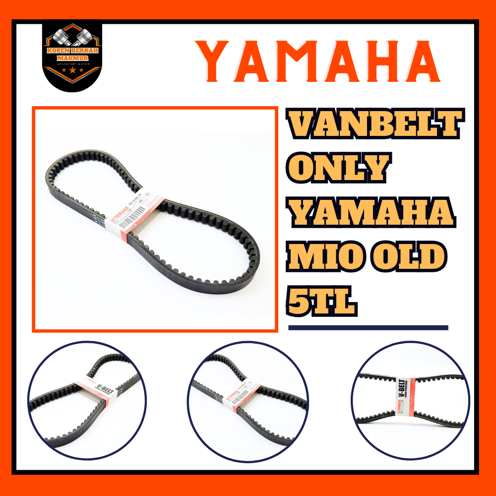 VANBELT MIO SPORTY 5TL / V-BELT YAMAHA MIO OLD FINO CARBON – 5TL