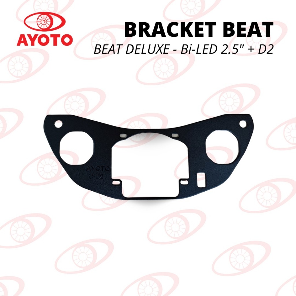 BRACKET / MOUNT RETROFIT MOTORCYCLE PROJECTOR BILED ขนาด 2'5IN & 3IN IRON PLATE THICKNESS 2MM & 3MM - รูปที่ 2