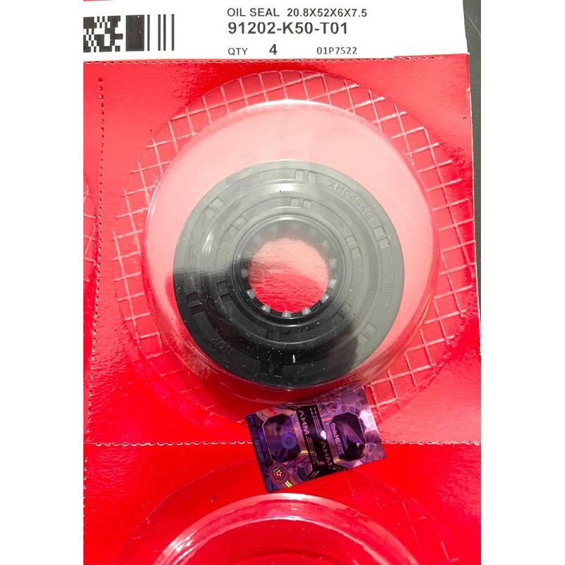 LETF CRANK AXLE SEAL K50, BEAT, BEAT FI, BEAT POP, BEAT ESP, SCOOPY FI, VARIO 110, ORIGINAL AHM 9120