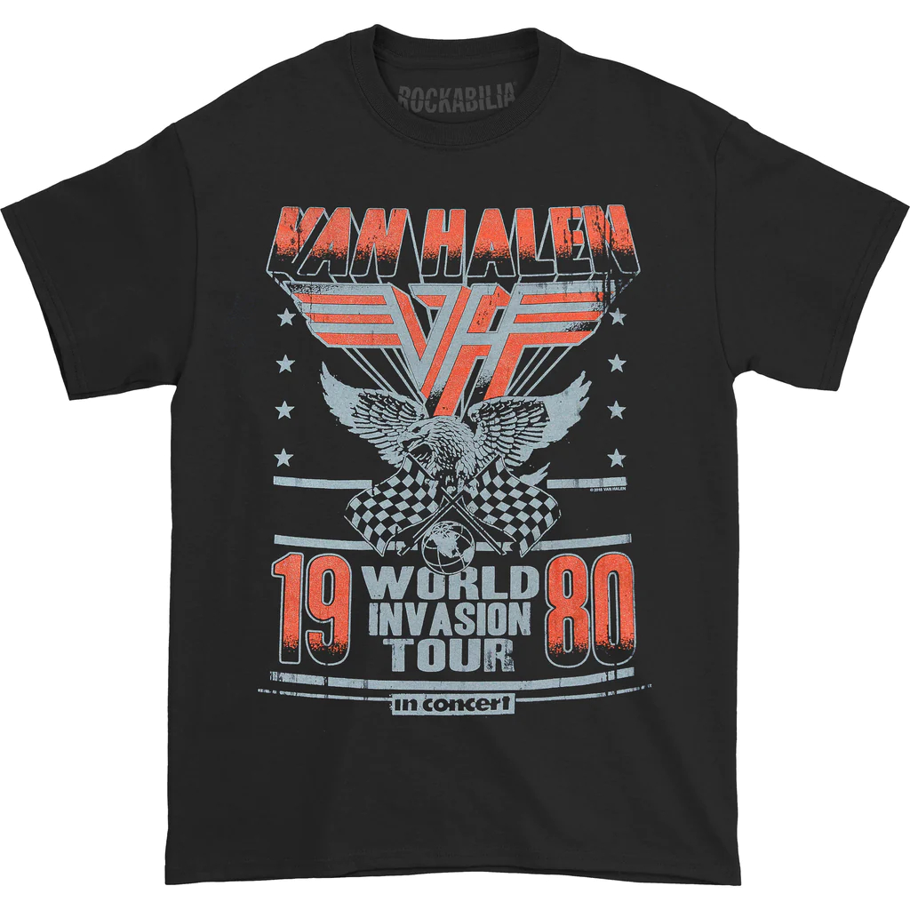 เสื้อยืด Van Halen World Invasion Tour | เสื้อยืดวง