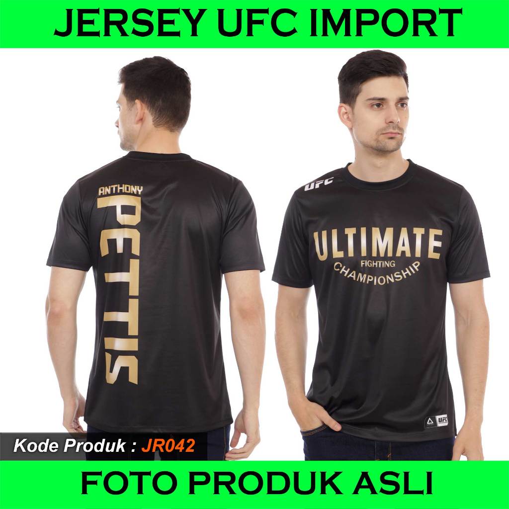 UFC GOLD เสื้อแข่ง ANTHONY เสื้อยืด UFC เสื้อผ้า UFC
