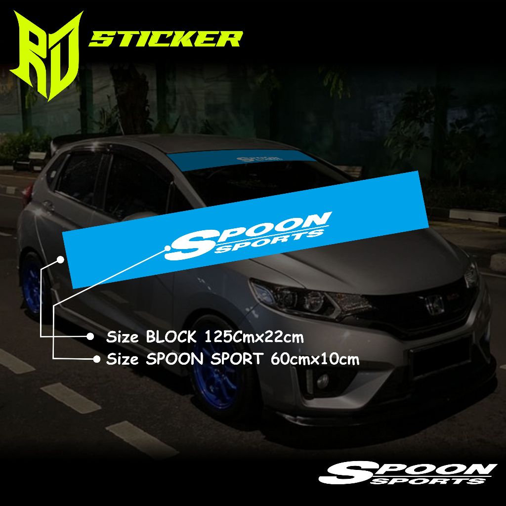 SPOON SPORT สติ๊กเกอร์ติดกระจกหน้ารถ