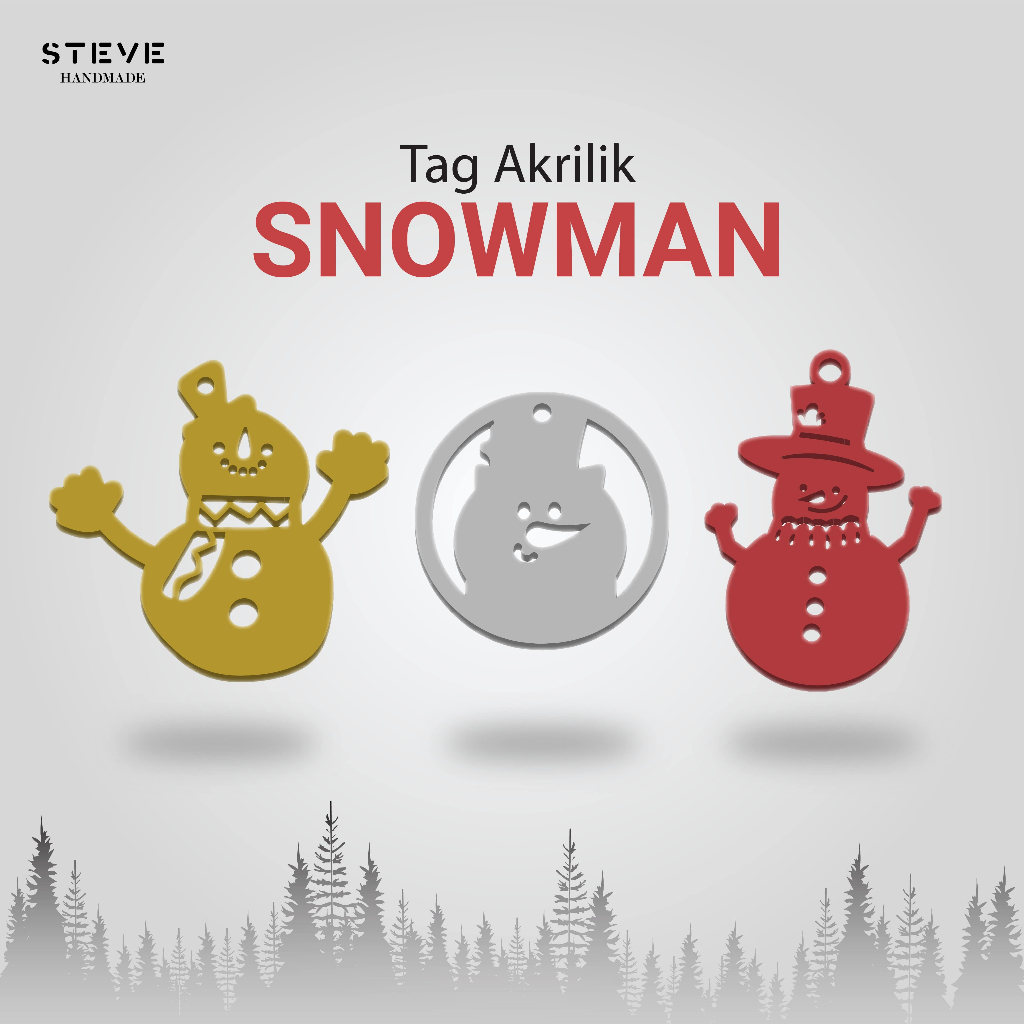 CHRISTMAS ORNAMENTS / CHRISTMAS แขวนแท็ก / CHRISTMAS DECORTATIONS / SNOWMAN ORAMENTS