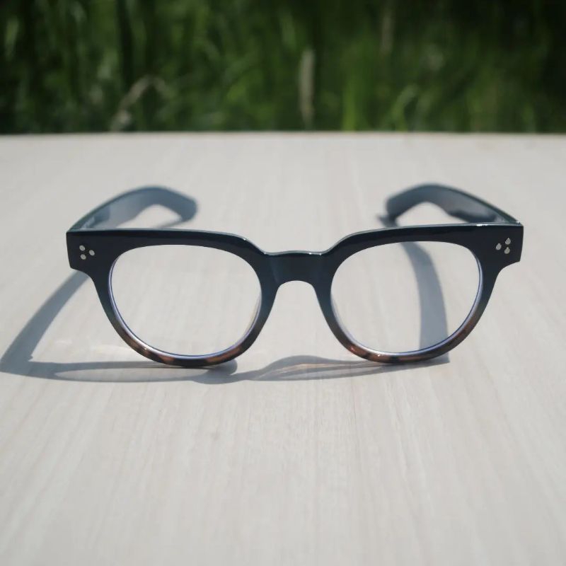 Hitam Moscot Vilda แว่นกันแดดใสป้องกันรังสีเสือดาวสีดํา (ป้องกันรังสี)