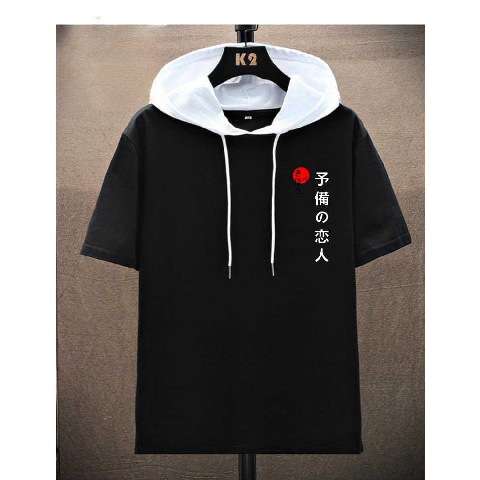 ล่าสุดเสื้อยืดมีฮู้ดแขนสั้นผู้ชาย Mukzhop Hoodie Distro Keto Japan