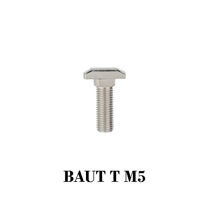 EELIC BAT อลูมิเนียมโปรไฟล์ T-Type Bolt M5 M6 M8 T Nut Scew / Tee Nut สกรูอะไหล่ 3D วัสดุเหล็กเครื่อ