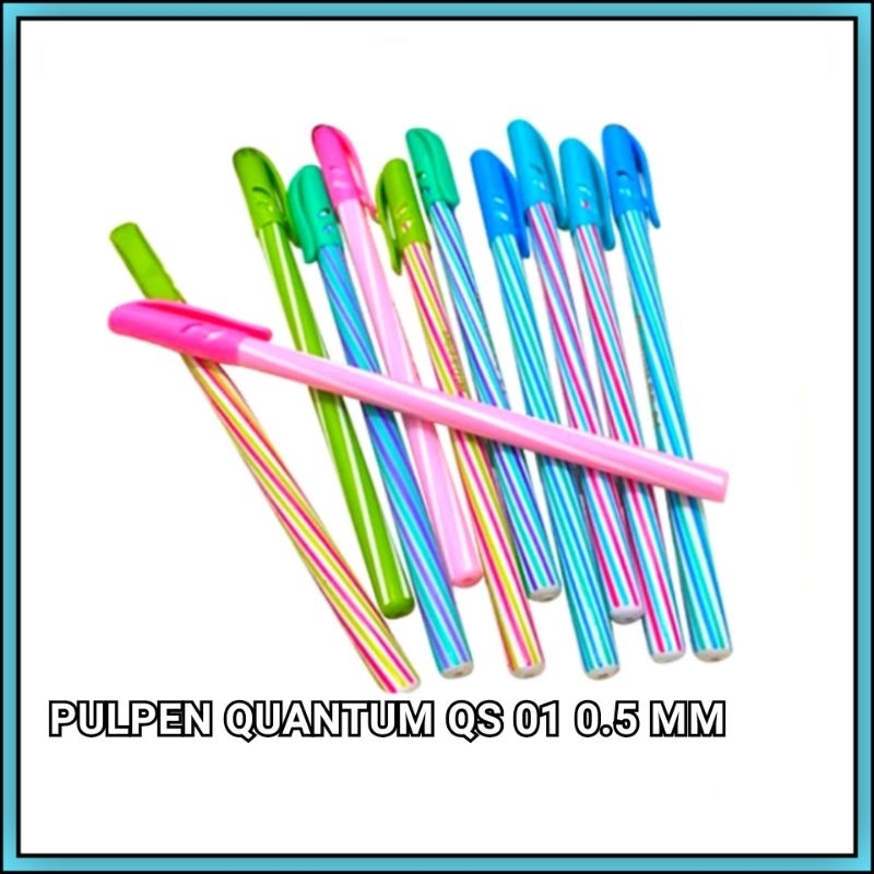 LILIN 1 ชิ้น Quantum QS 01 ปากกาขี้ผึ้งสีดํา 0.5 มม