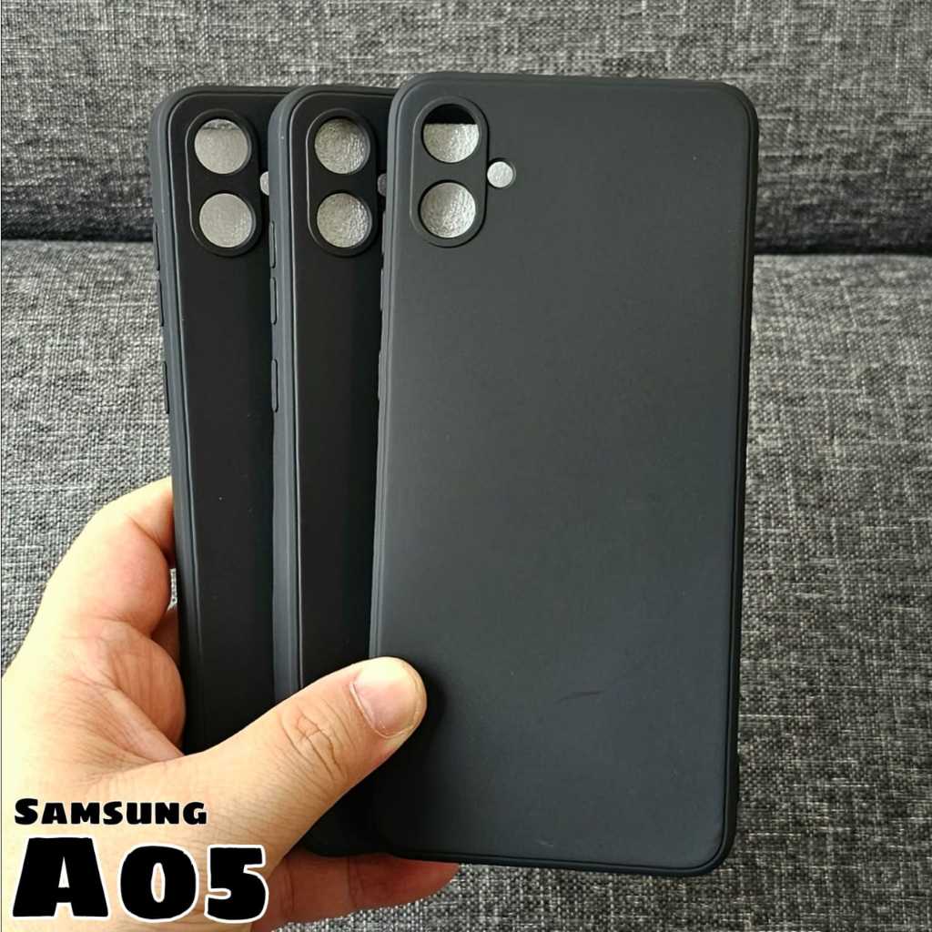 SAMSUNG A05 MACAROON BLACK PREMIUM SOFT CASE สีดํา SAMSUNG A05 MSB