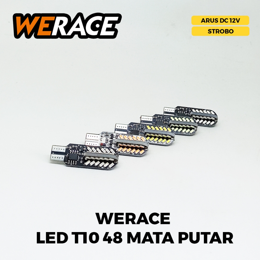 MATA WERACE LED T10 48 กระพริบตา