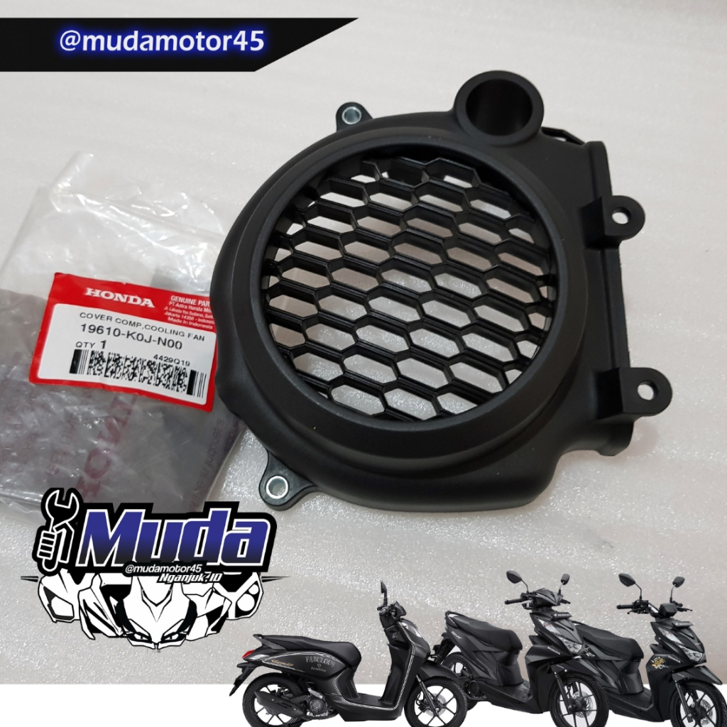 ใหม่ BEAT SCOOPY GENIO ESAF DELUXE 19610-K0J-N00-N01 K1A N80 19610K1AN80 FAN COVER COOLING 19610K0JN