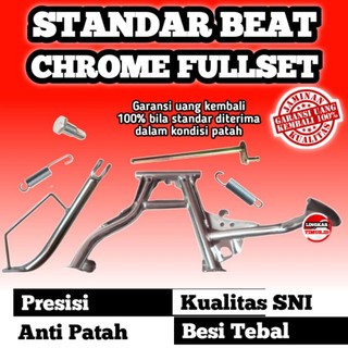 STANDAR JAGANG JAGRAK 2 DUA TENGAH SAMPING SATU 1 SELAH SELAHAN ENGKOL Engkol KICK STARTER MOTOR MATIC HONDA BEAT KARBU FI F1 INJEKSI ESP POP STREET STREAT CHROME Ring 17 2008 2009 2010 2011 2012 2013 2014 2015 2016 2017 2018 2019 PIR PEAR LINGKAR TIMUR