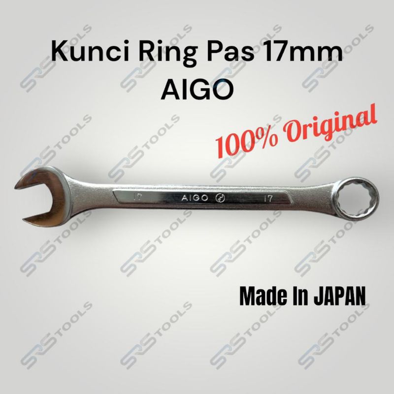 ประแจแหวน Aigo 17 มม. - ประแจรวม 17 มม. Made In JAPAN