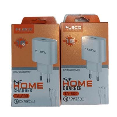 แท่นชาร์จ FLECO TA-800 | ไมโคร ไมโคร ไมโคร | TYPE-C