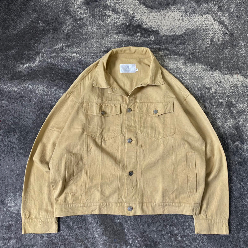 RStudio Trucker Jacket Type III สีกากี