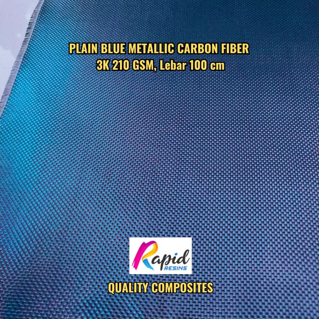 3K Carbon FIber Plain Blue Metallic Glitter Blue Carbon FIber 210gsm ผ้า