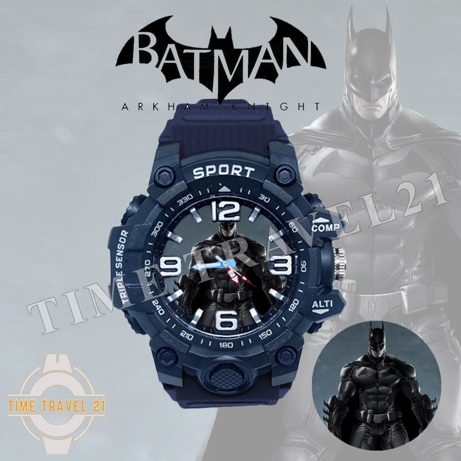 นาฬิกาสปอร์ตสําหรับเด็ก BatMan Character Ruber Sporty Waterproof 0BMA01/นาฬิกาสปอร์ต