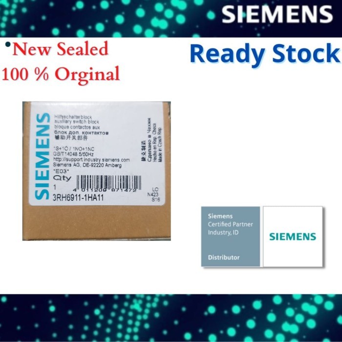 Siemens 3RH6911-1HA11 AUX บล็อกสวิตช์