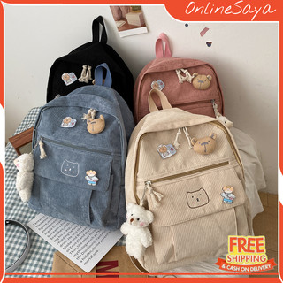 TAS RANSEL BACKPACK UNISEX PRIA WANITA FASHION KOREA IMPORT 7011 ANTI AIR SEKOLAH KULIAH KERJA TERBARU CEWEK COWOK