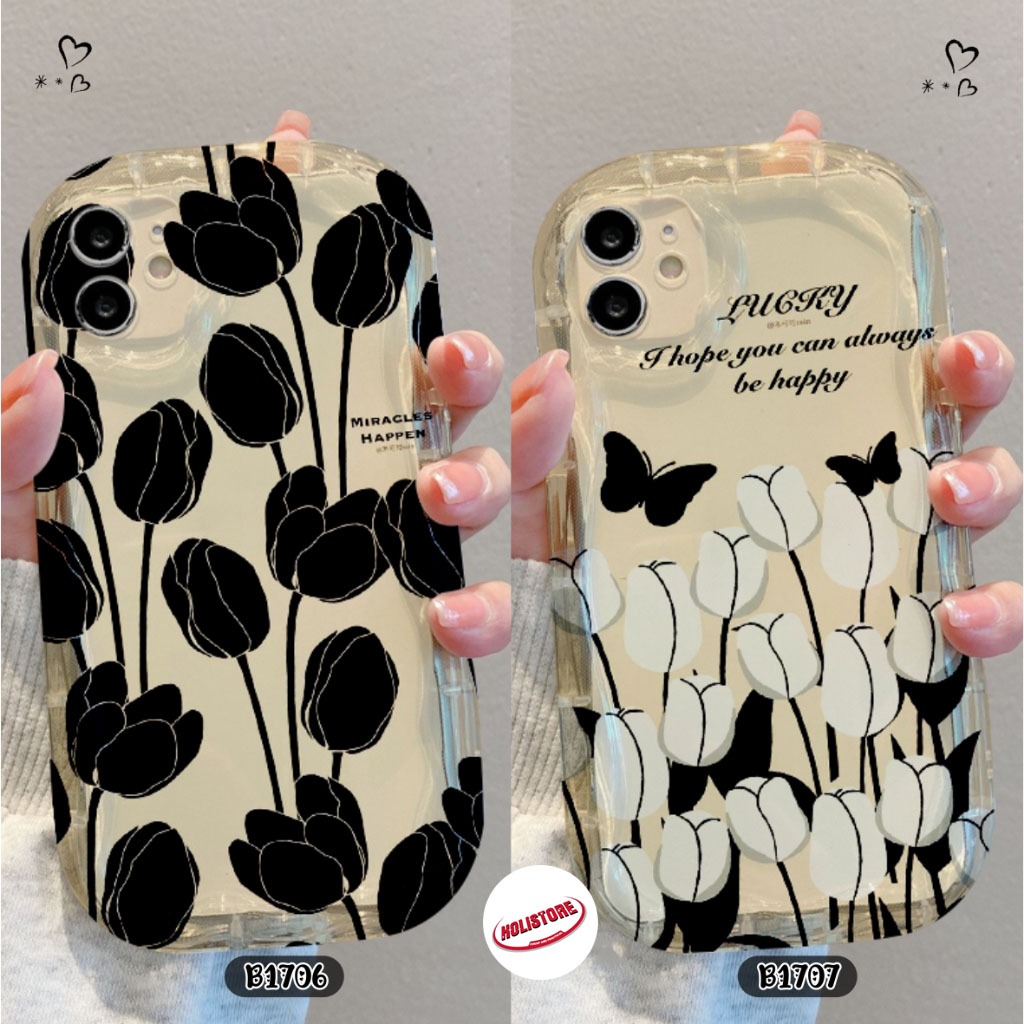 B1706 กรณี SOFTCASE SILICON CASING MELTING CLEAR SHOCKPROOF สําหรับ OPPO A58 A78 A72 A74 A95 A76 A36