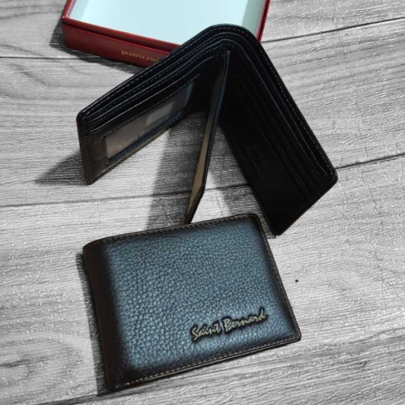 Saint bernard Genuine Leather Men & 39;s Wallet 100% Premium Genuine Leather Men Wallet Premium st.b