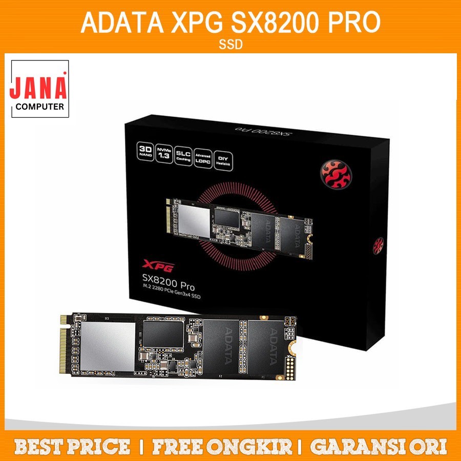 ADATA XPG SX8200 PRO 256GB NVME SSD ดั้งเดิมพร้อมการรับประกัน 3 ปี