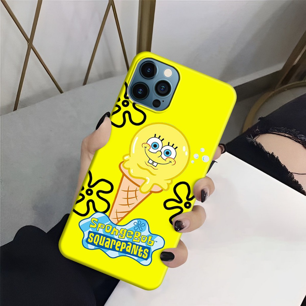 Spongebob E (K01) Candy Jelly Yellow Hp Case (ประเภทอื่นทางแชท) สําหรับเคสทุกประเภท Opp F11 Pro A33 