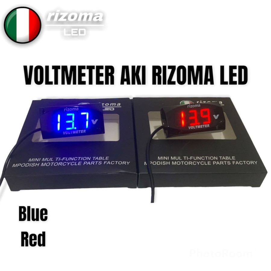 KOSO MODEL VOLTMETER UNIVERSAL สําหรับรถจักรยานยนต์กันน้ําทั้งหมด