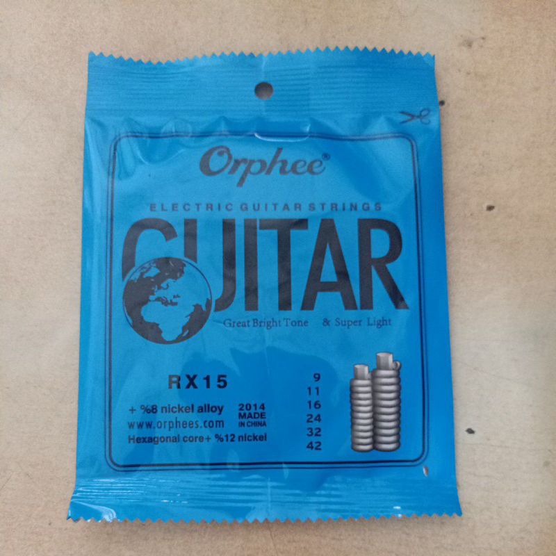 สายกีตาร์ไฟฟ้า Orphee 09 Orphee RX15 สายกีต้าร์เดิม