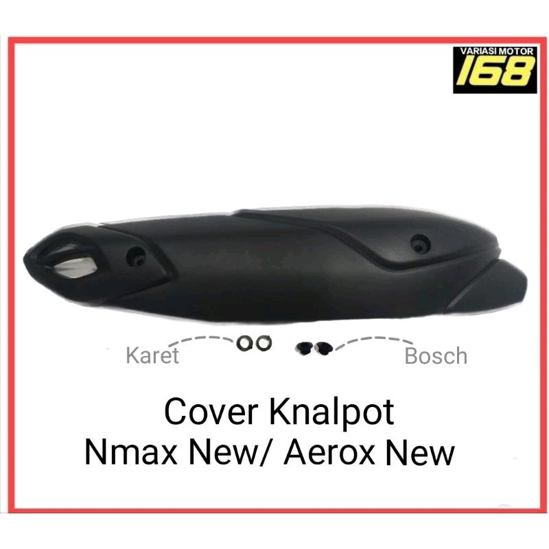 Nmax New Aerox ฝาครอบท่อไอเสียใหม่ฝาครอบโล่