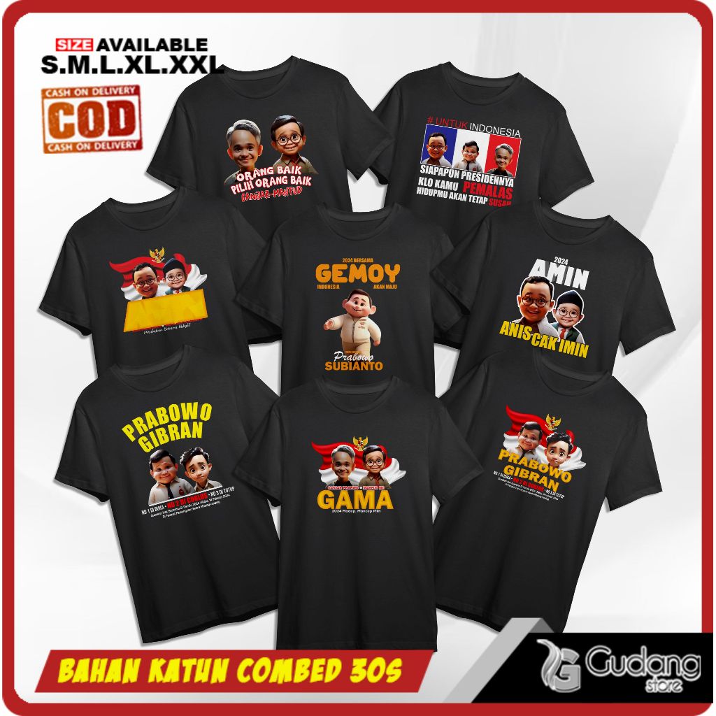 อินโดนีเซีย Presidential Candidate เสื้อยืด, Presidential Election เสื้อยืด, 2024 Presidential Elect