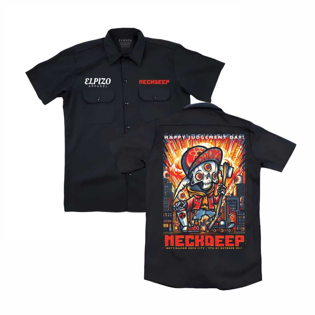 เครื่องแต่งกาย KEMEJA Elpizo | เสื้อ PDH | เวิร์คช็อป | คอลึก | โวลล์ 4 | เสื้อผ้าผู้ชาย | เสื้อผ้าผ