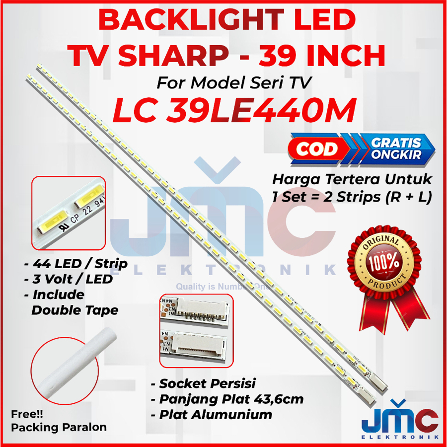 SHARP 39 นิ้ว LED TV BACKLIGHT LC39LE440M LC39LE440 39LE440M 39LE440 LC-39LE440M LC-39LE440 SHARP 39