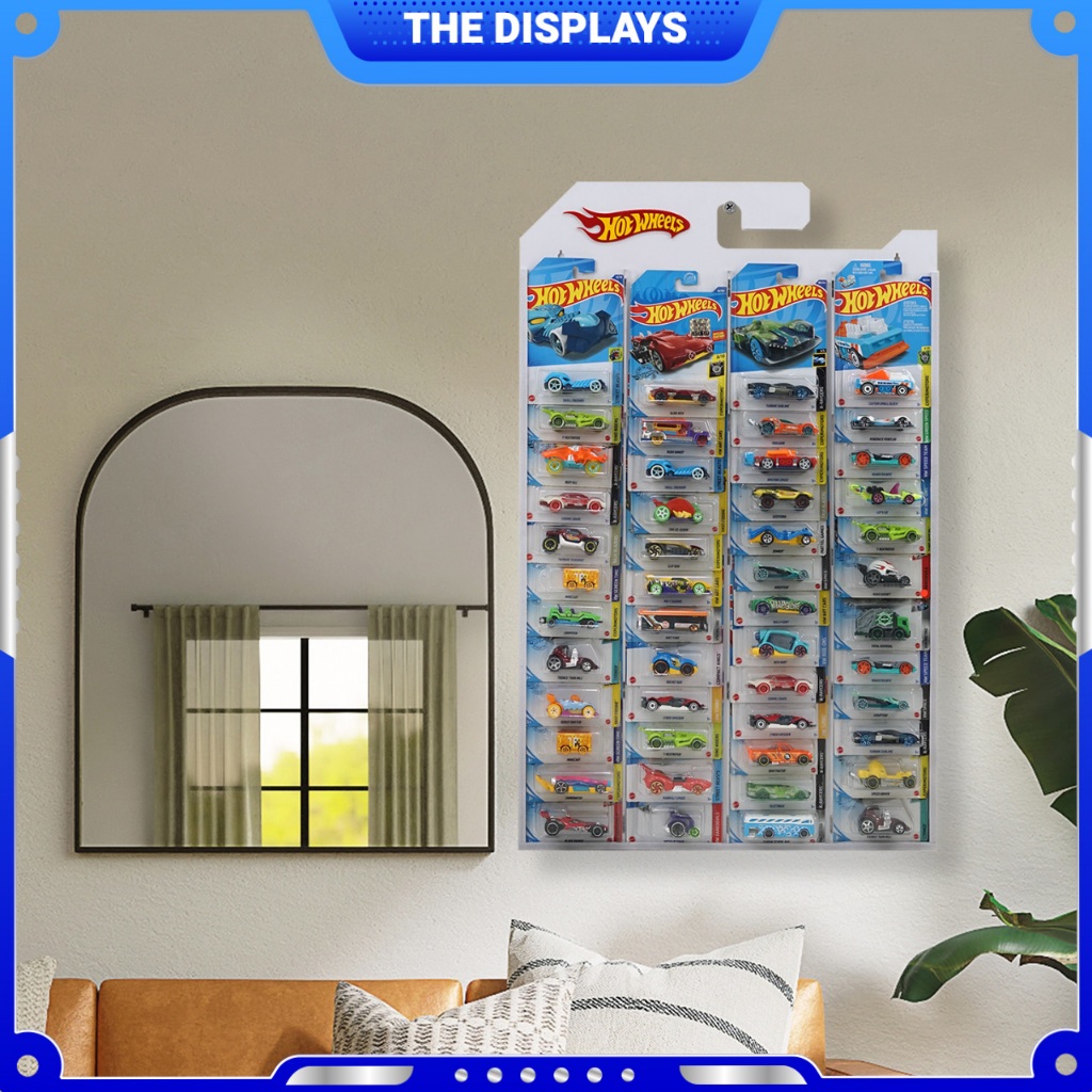 Hotwheels Display Rack บรรจุวัสดุ PVC Board 48 วัสดุ
