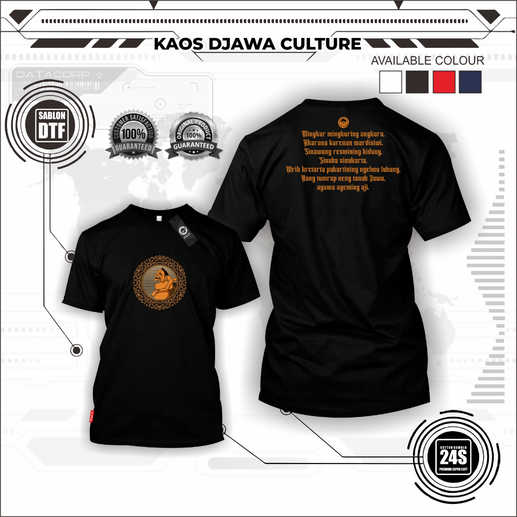 A015-คําตอบ Bipa | Java T-Shirt, Semar Words Of Writing Script - People - Men - Long - kejawen