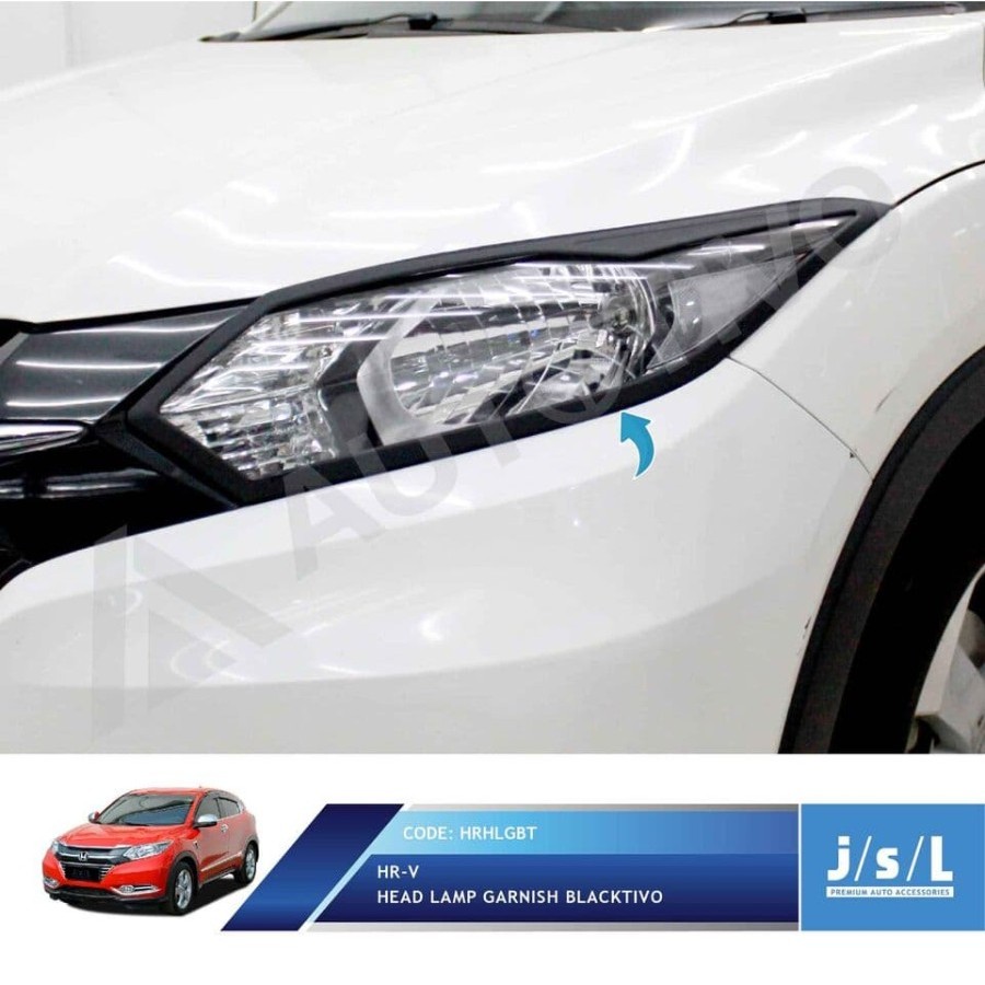 ไฟหน้า และไฟท้าย สีดํา สําหรับ Honda HRV 2015-2019
