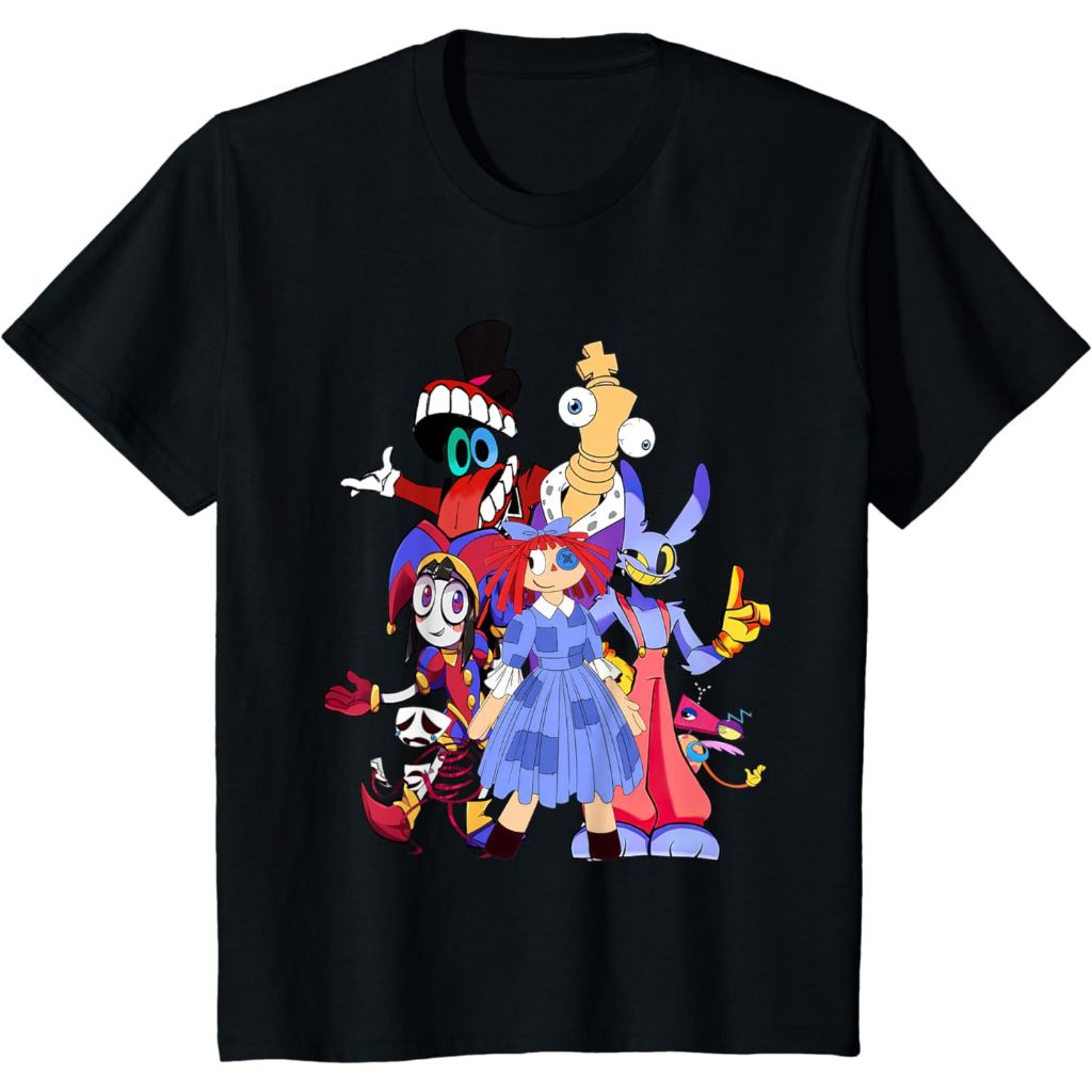 Amazing Digital Circus Gooseworx, Pomni, Jax เสื้อยืดเด็กและผู้ใหญ่