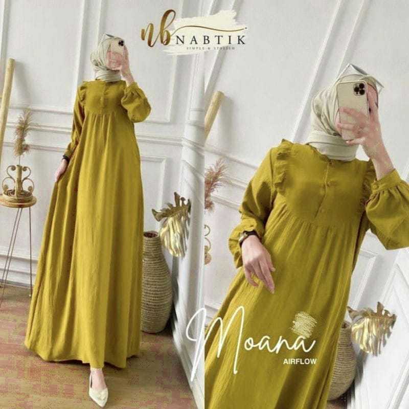 MOANA GAMIS JUMBO CRINKLE DRESS สําหรับผู้หญิง