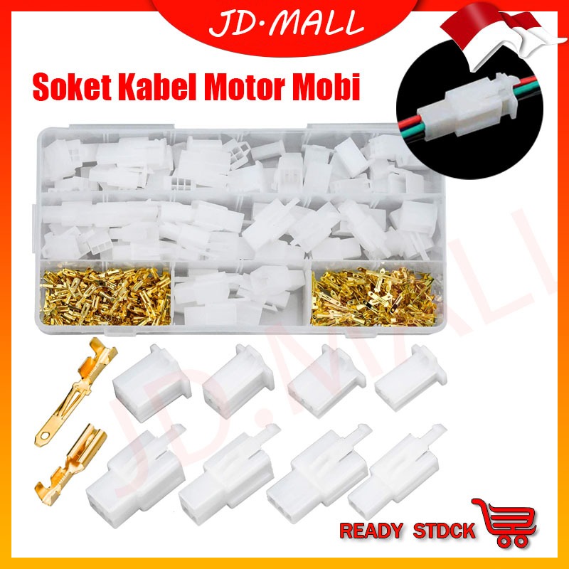 JD.MALL รถรถจักรยานยนต์ซ็อกเก็ตสาย 200/400/600 ชิ้นทองเหลือง Terminal ยานยนต์สายไฟ 2Pin 3Pin 4Pin 5P