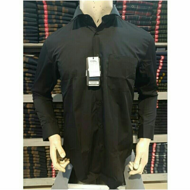 KEMEJA CDL เสื้อเชิ้ตทางการแขนยาวทรงสลิมสําหรับผู้ชาย CDL ดั้งเดิม