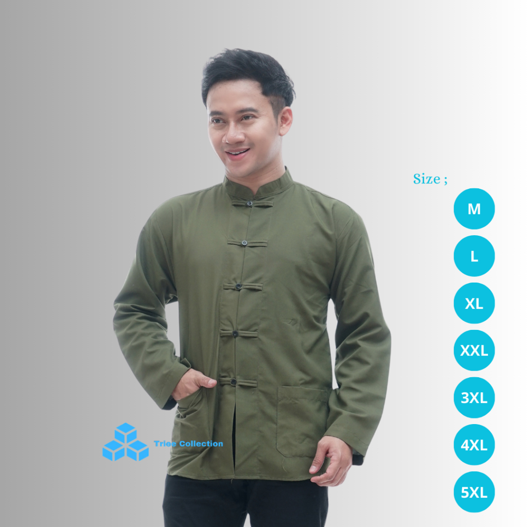 Koko Cheongsam Koko Ipman Jumbo เสื้อเชิ้ตผู้ชาย Size ML XL XXL XXXL XXXXL XXXXXL Koko Chinese Triee