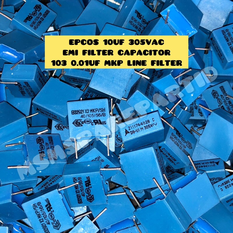 EPCOS 10UF 305VAC EMI FILTER CAPACITOR 103 0.01UF MKP LINE FILTER