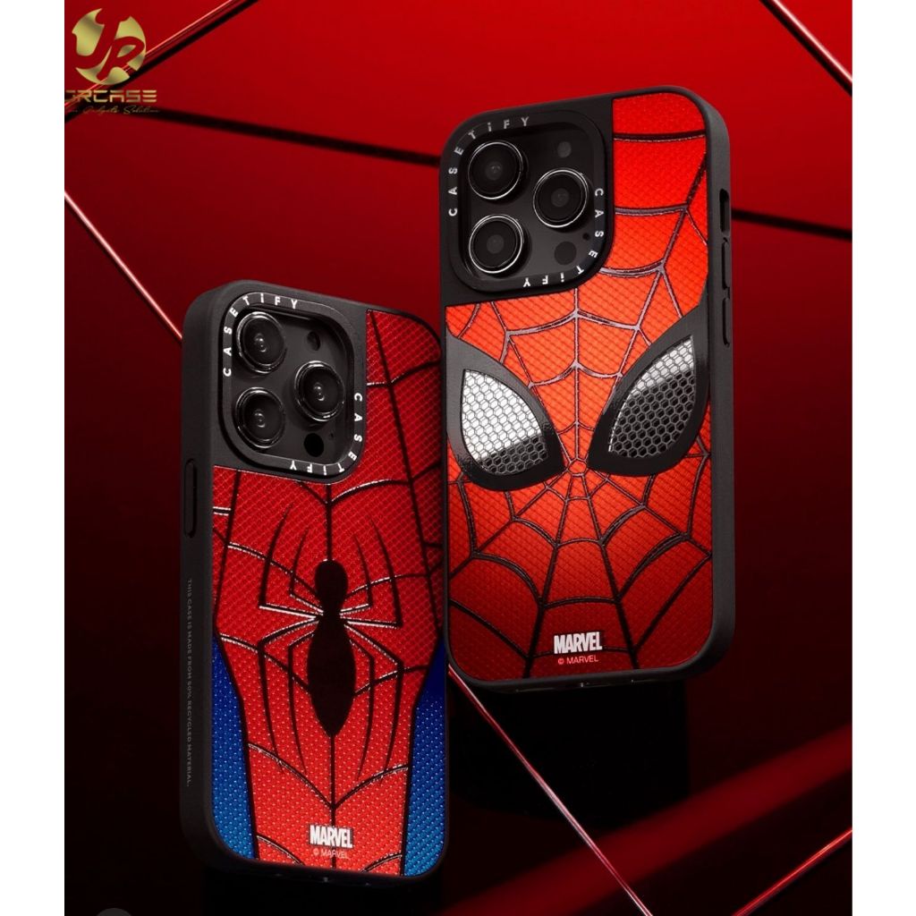 Casetify Premium Hybrid 3D Marvel Spiderman Venom Softcase ซิลิโคน สําหรับ iPhone 16 15 14 13 12 11 Pro Max Plus XR X Xs Max 15+ 16+
