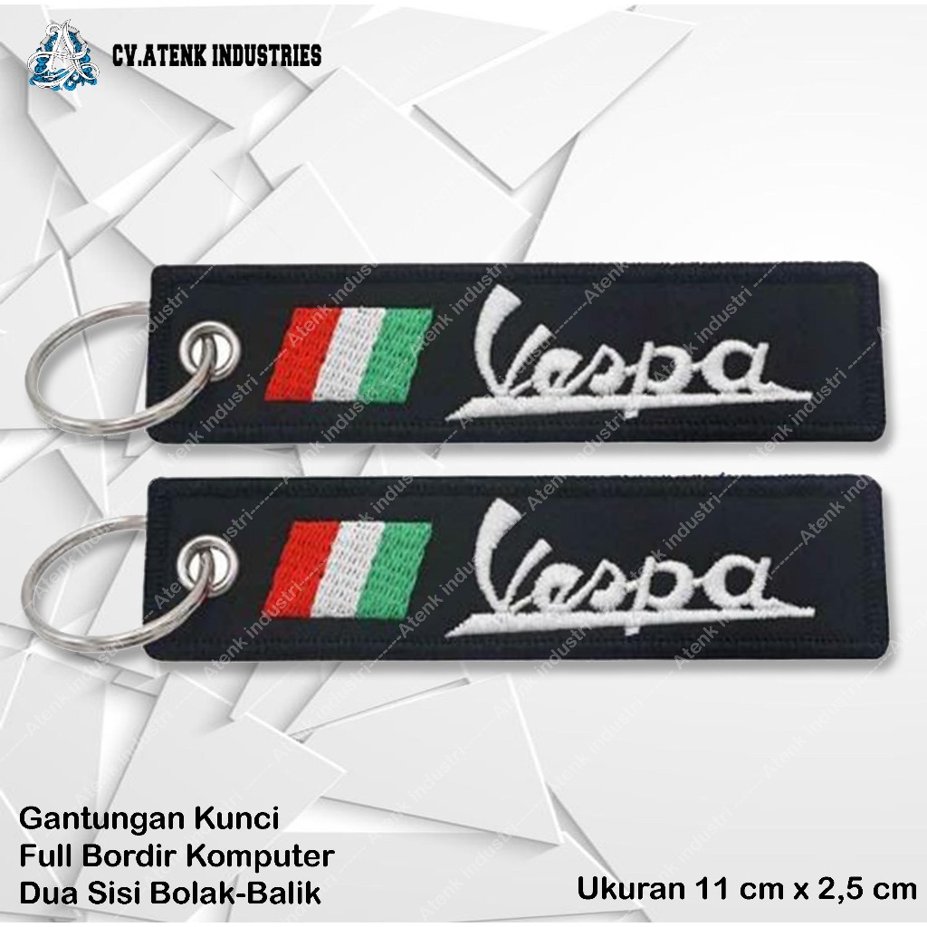 GANTUNGAN VESPA พวงกุญแจปักลาย