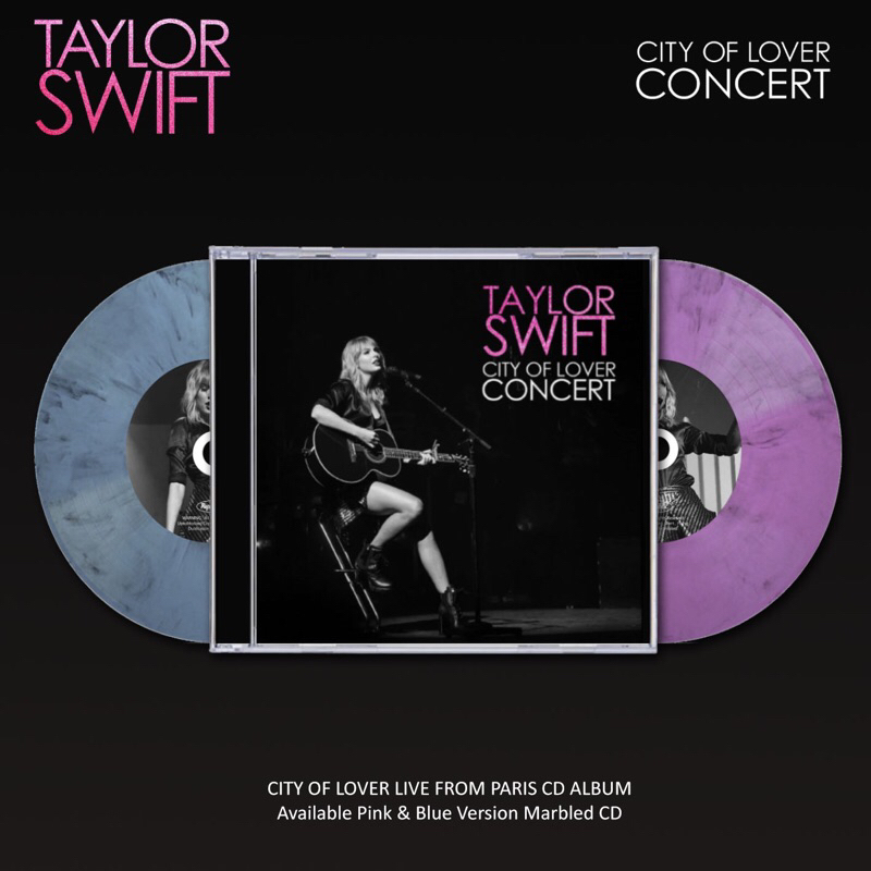 Cd TAYLOR SWIFT - TAYLOR SWIFT CITY OF LOVER LIVE IN PARIS CD ALBUM. ซีดี TAYLOR SWIFT LOVER, SWIFT 