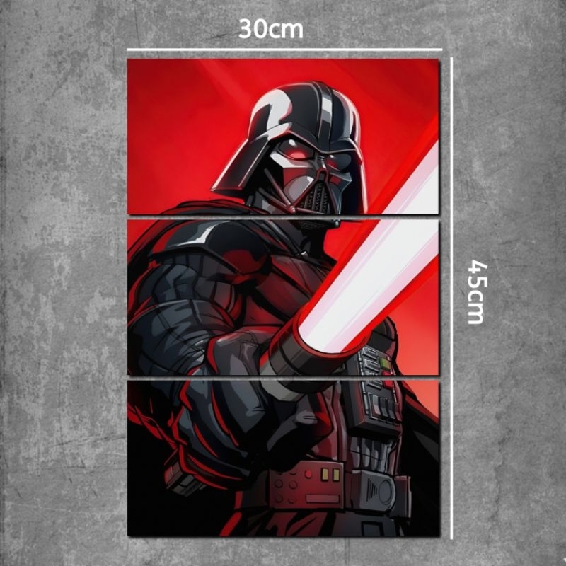 ความงาม ห้องนอน ตกแต่งผนัง โปสเตอร์ไม้ starwars 1 ชุด - ตกแต่งผนัง